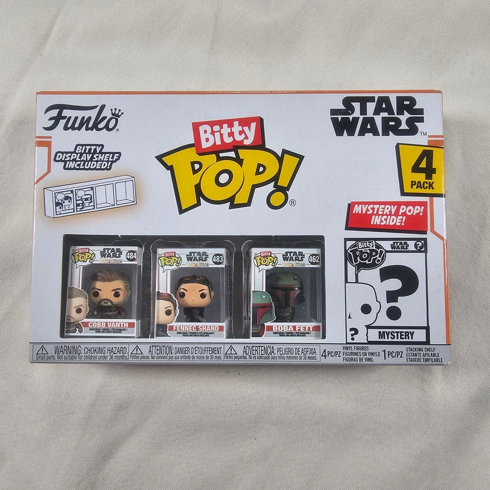 Funko Star Wars Bitty POP! 4 Pack Boba Fett, Fennec Shand, Cobb Vanth & Mystery!